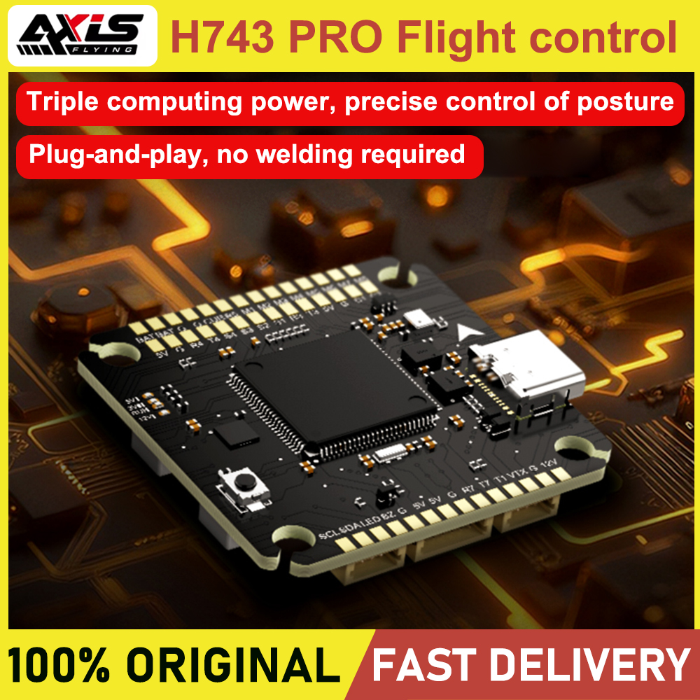Drone Flight Controller - Axisflying H743 PRO Flight Controller STM32H743,