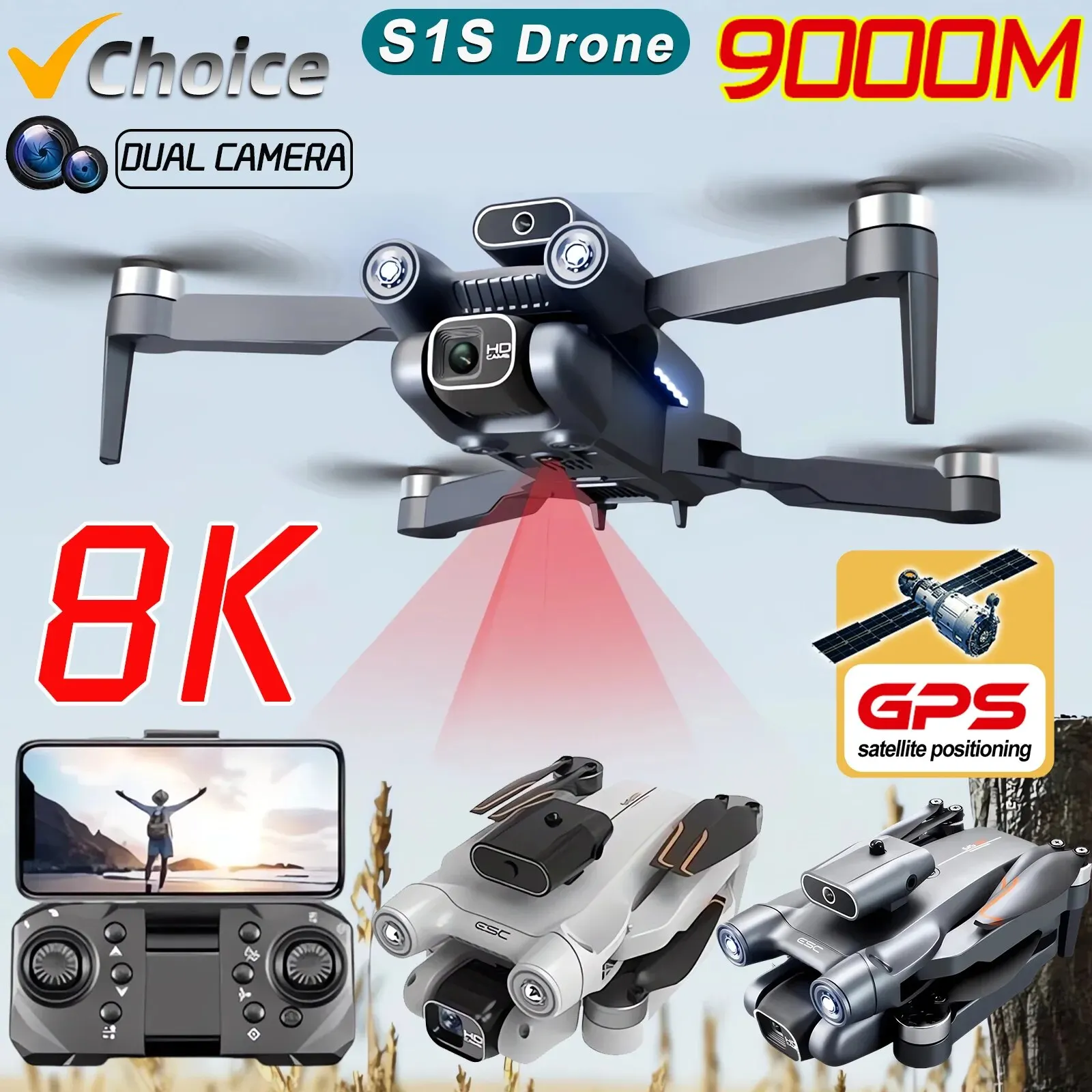 New S1S 5G GPS Drone Camera 8K - Drone Gps Module recensione e prezzo