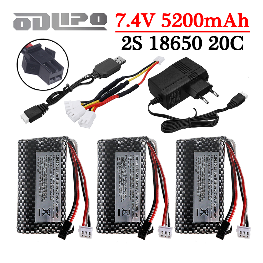 18650 7.4V 5200mAh Li-ion batt - Drone Charger recensione e prezzo