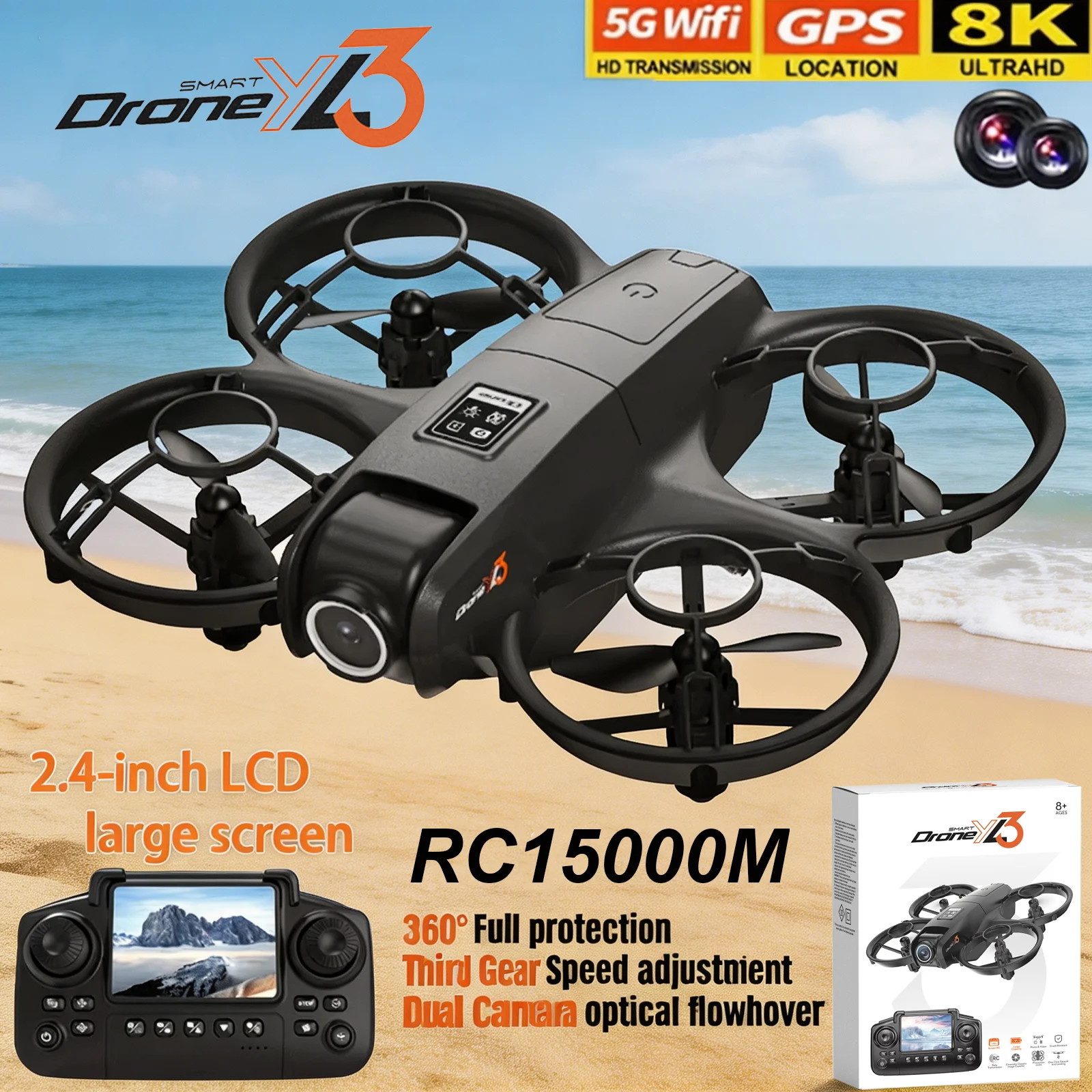 New YL3 RC Drone 8K 1080P Wide - Drone Gps Module recensione e prezzo